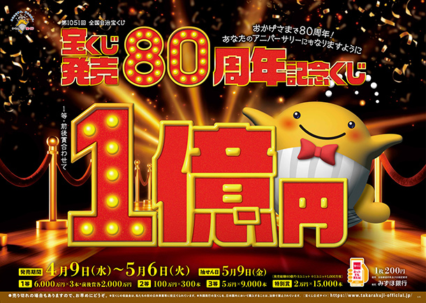 宝くじ発売80周年記念くじ